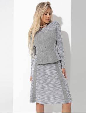 Комплект с юбкой  Инста-стиль (2 в 1, grey )